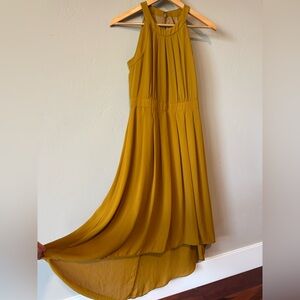 Banana Republic Heritage Collection Elegant Mustard Yellow Dress